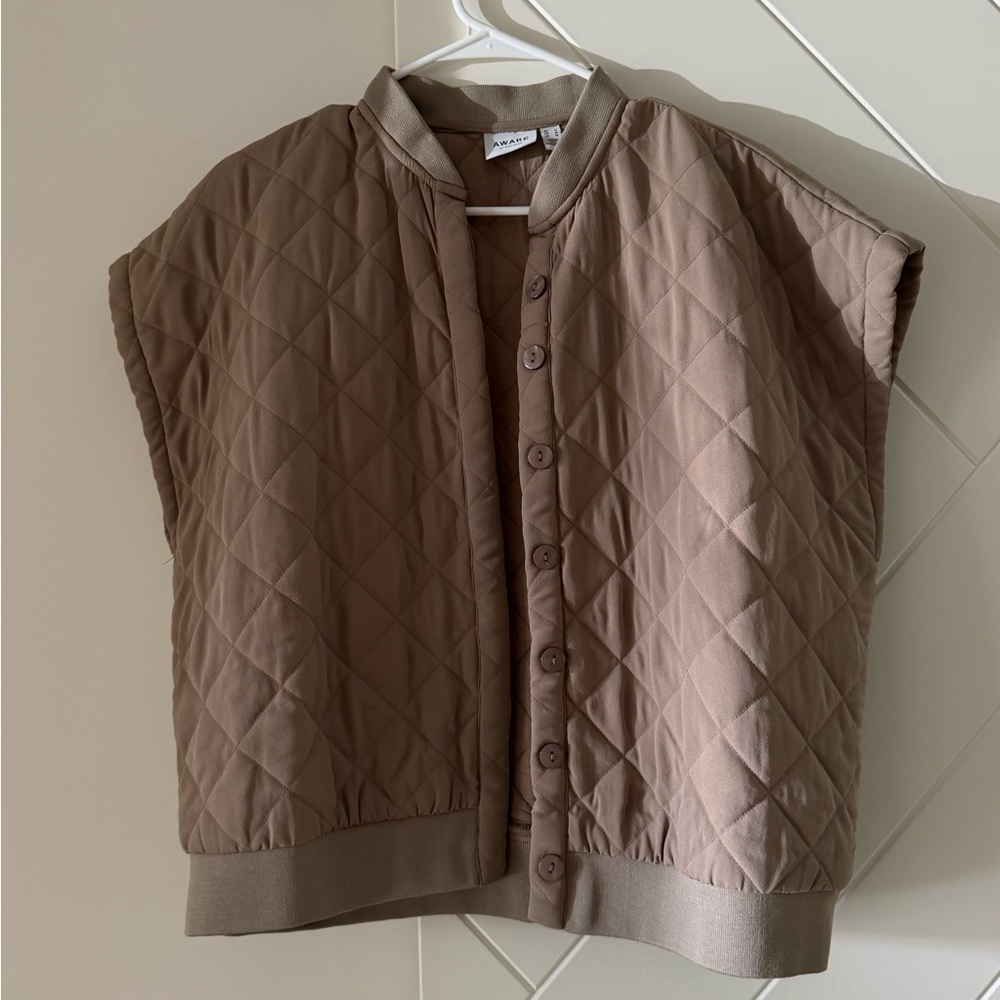 Vero Moda Tan Quilted Vest